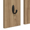 vidaXL Wall-Mounted Coat Rack with Shelf Wall-mounted with Mirror Artisan oak 84 x 10 x 80 cm