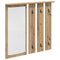 vidaXL Wall-Mounted Coat Rack with Shelf Wall-mounted with Mirror Artisan oak 84 x 10 x 80 cm