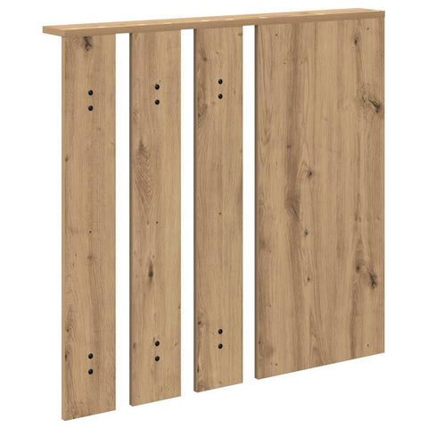 vidaXL Wall-Mounted Coat Rack with Shelf Wall-mounted with Mirror Artisan oak 84 x 10 x 80 cm