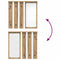 vidaXL Wall-Mounted Coat Rack with Shelf Wall-mounted with Mirror Artisan oak 84 x 10 x 80 cm