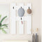 vidaXL Wall-Mounted Coat Rack Wall-mounted with Storage White Engineered wood