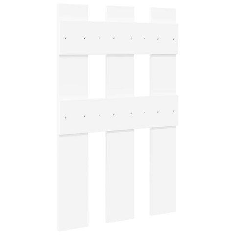 vidaXL Wall-Mounted Coat Rack Wall-mounted with Storage White Engineered wood
