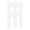 vidaXL Wall-Mounted Coat Rack Wall-mounted with Storage White Engineered wood