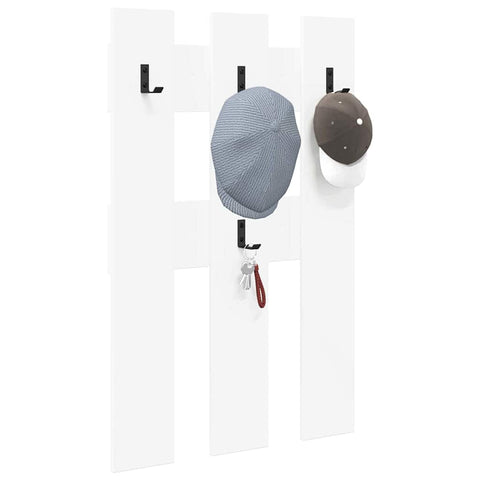 vidaXL Wall-Mounted Coat Rack Wall-mounted with Storage White Engineered wood