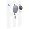 vidaXL Wall-Mounted Coat Rack Wall-mounted with Storage White Engineered wood
