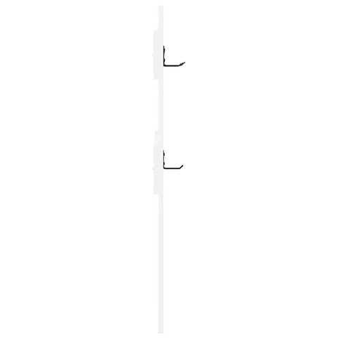 vidaXL Wall-Mounted Coat Rack Wall-mounted with Storage White Engineered wood