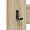 vidaXL Wall-Mounted Coat Rack Wall-mounted with Storage Sonoma oak Engineered wood