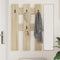vidaXL Wall-Mounted Coat Rack Wall-mounted with Storage Sonoma oak Engineered wood