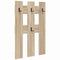 vidaXL Wall-Mounted Coat Rack Wall-mounted with Storage Sonoma oak Engineered wood