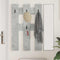 vidaXL Wall-Mounted Coat Rack Concrete grey Engineered wood