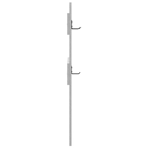 vidaXL Wall-Mounted Coat Rack Concrete grey Engineered wood