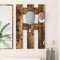 vidaXL Wall-Mounted Coat Rack Wall-mounted with Storage Smoked oak Engineered wood