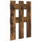 vidaXL Wall-Mounted Coat Rack Wall-mounted with Storage Smoked oak Engineered wood