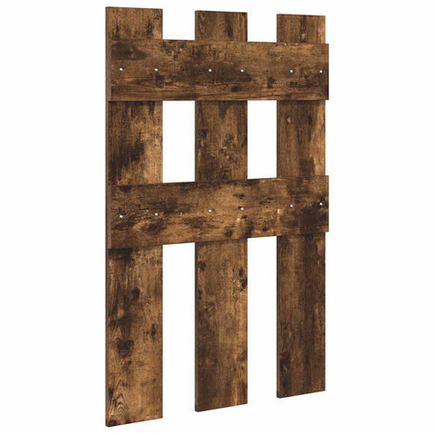 vidaXL Wall-Mounted Coat Rack Wall-mounted with Storage Smoked oak Engineered wood