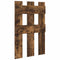 vidaXL Wall-Mounted Coat Rack Wall-mounted with Storage Smoked oak Engineered wood
