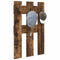 vidaXL Wall-Mounted Coat Rack Wall-mounted with Storage Smoked oak Engineered wood