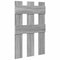vidaXL Wall-Mounted Coat Rack Wall-mounted with Storage Grey sonoma Engineered wood