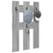 vidaXL Wall-Mounted Coat Rack Wall-mounted with Storage Grey sonoma Engineered wood