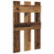 vidaXL Wall-Mounted Coat Rack Wall-mounted with Storage Old wood Engineered wood
