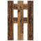 vidaXL Wall-Mounted Coat Rack Wall-mounted with Storage Old wood Engineered wood
