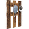 vidaXL Wall-Mounted Coat Rack Wall-mounted with Storage Old wood Engineered wood