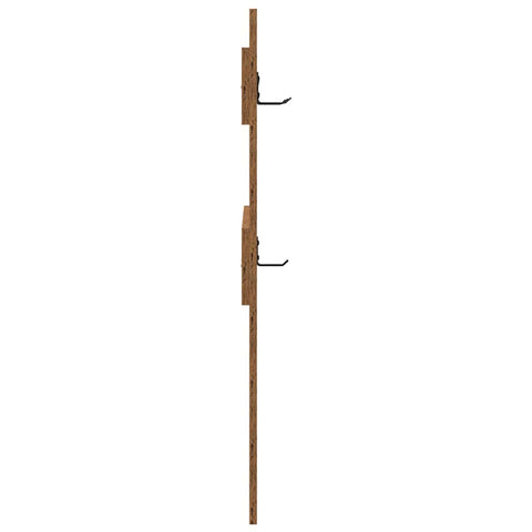 vidaXL Wall-Mounted Coat Rack Wall-mounted with Storage Old wood Engineered wood
