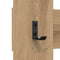 vidaXL Wall-Mounted Coat Rack Wall-mounted with Storage Artisan oak Engineered wood