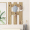 vidaXL Wall-Mounted Coat Rack Wall-mounted with Storage Artisan oak Engineered wood