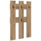 vidaXL Wall-Mounted Coat Rack Wall-mounted with Storage Artisan oak Engineered wood