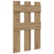 vidaXL Wall-Mounted Coat Rack Wall-mounted with Storage Artisan oak Engineered wood