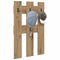 vidaXL Wall-Mounted Coat Rack Wall-mounted with Storage Artisan oak Engineered wood