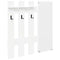 vidaXL Wall-Mounted Coat Rack White 100 x 10 x 100 cm Engineered wood