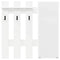 vidaXL Wall-Mounted Coat Rack White 100 x 10 x 100 cm Engineered wood