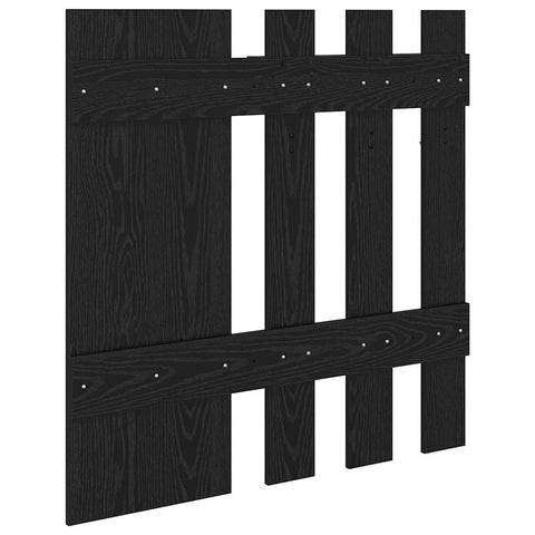 vidaXL Wall-Mounted Coat Rack Wall-mounted with Storage with Mirror Black oak 100 x 10 x 100 cm
