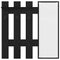 vidaXL Wall-Mounted Coat Rack Wall-mounted with Storage with Mirror Black oak 100 x 10 x 100 cm