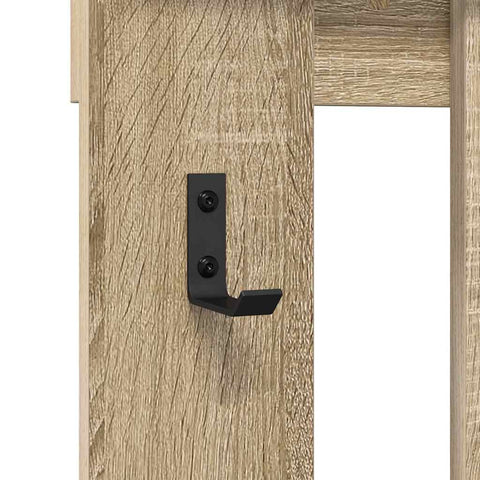 vidaXL Wall-Mounted Coat Rack Sonoma oak 100 x 10 x 100 cm