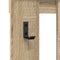 vidaXL Wall-Mounted Coat Rack Sonoma oak 100 x 10 x 100 cm