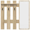 vidaXL Wall-Mounted Coat Rack Sonoma oak 100 x 10 x 100 cm