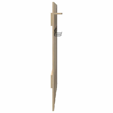 vidaXL Wall-Mounted Coat Rack Sonoma oak 100 x 10 x 100 cm