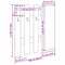 vidaXL Wall-Mounted Coat Rack Concrete grey 100 x 10 x 100 cm