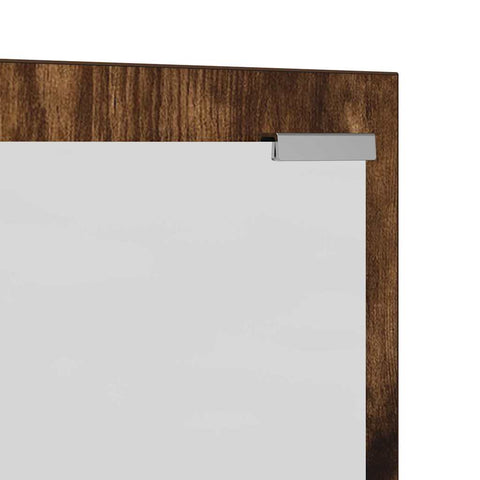 vidaXL Wall-Mounted Coat Rack Smoked oak 100 x 10 x 100 cm