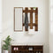 vidaXL Wall-Mounted Coat Rack Smoked oak 100 x 10 x 100 cm