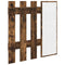 vidaXL Wall-Mounted Coat Rack Smoked oak 100 x 10 x 100 cm