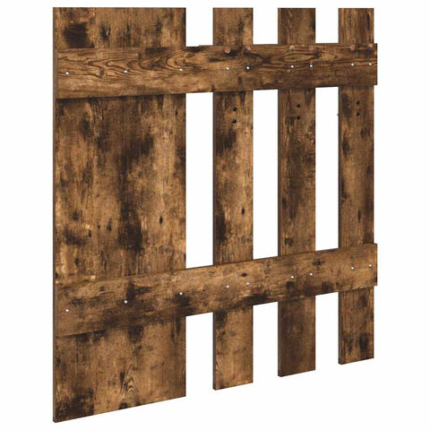 vidaXL Wall-Mounted Coat Rack Smoked oak 100 x 10 x 100 cm