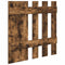 vidaXL Wall-Mounted Coat Rack Smoked oak 100 x 10 x 100 cm