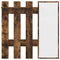 vidaXL Wall-Mounted Coat Rack Smoked oak 100 x 10 x 100 cm