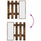 vidaXL Wall-Mounted Coat Rack Smoked oak 100 x 10 x 100 cm