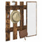 vidaXL Wall-Mounted Coat Rack Smoked oak 100 x 10 x 100 cm