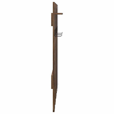 vidaXL Wall-Mounted Coat Rack Smoked oak 100 x 10 x 100 cm