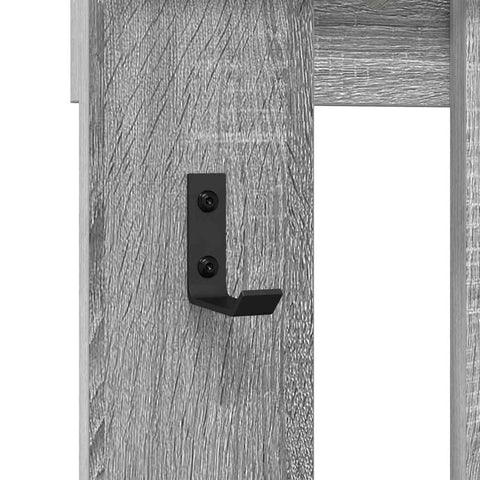 vidaXL Wall-Mounted Coat Rack Grey sonoma 100 x 10 x 100 cm